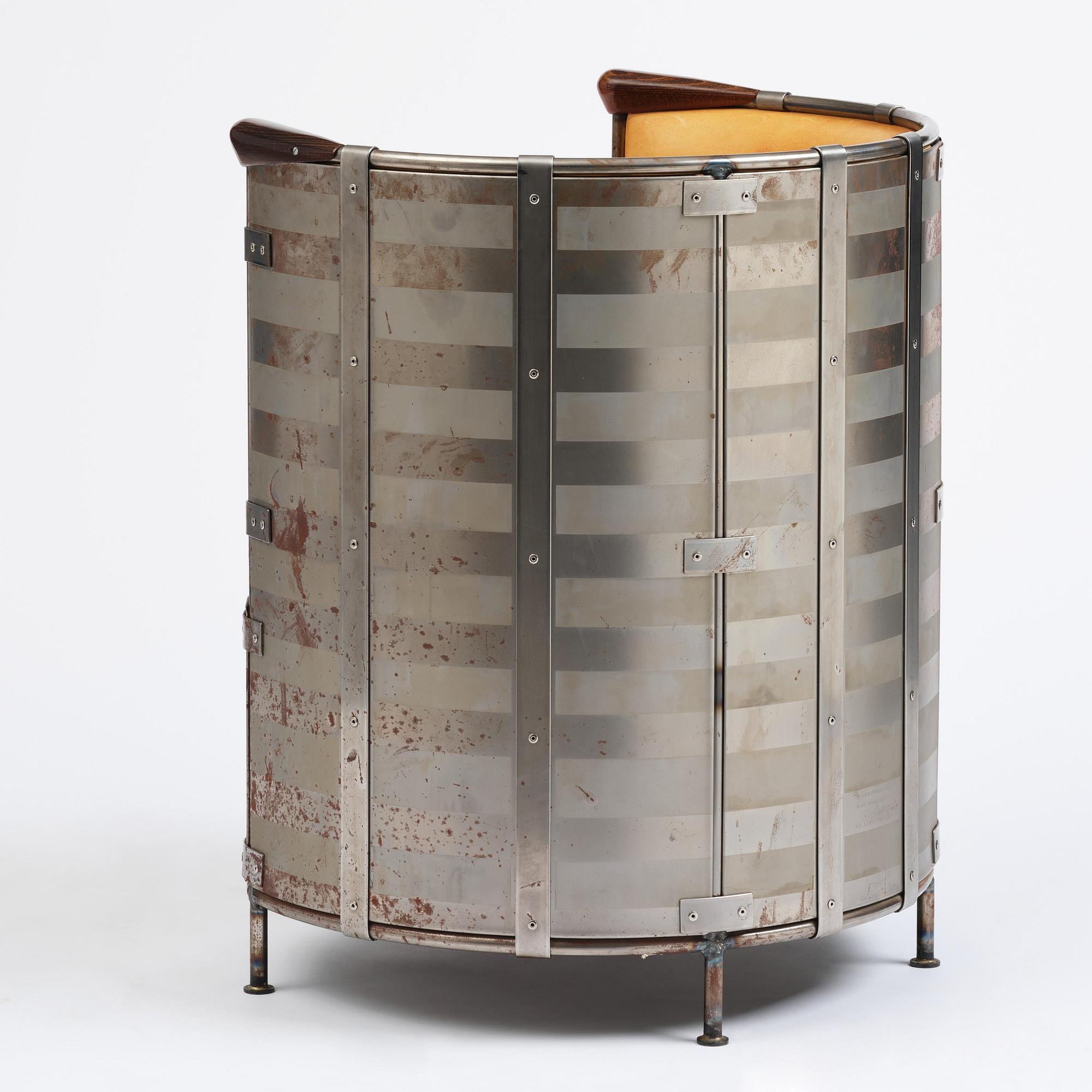 Mats Theselius, an "Älgskinnsfåtöljen" armchair, ed. 230/360, Källemo, Värnamo, post 1991.