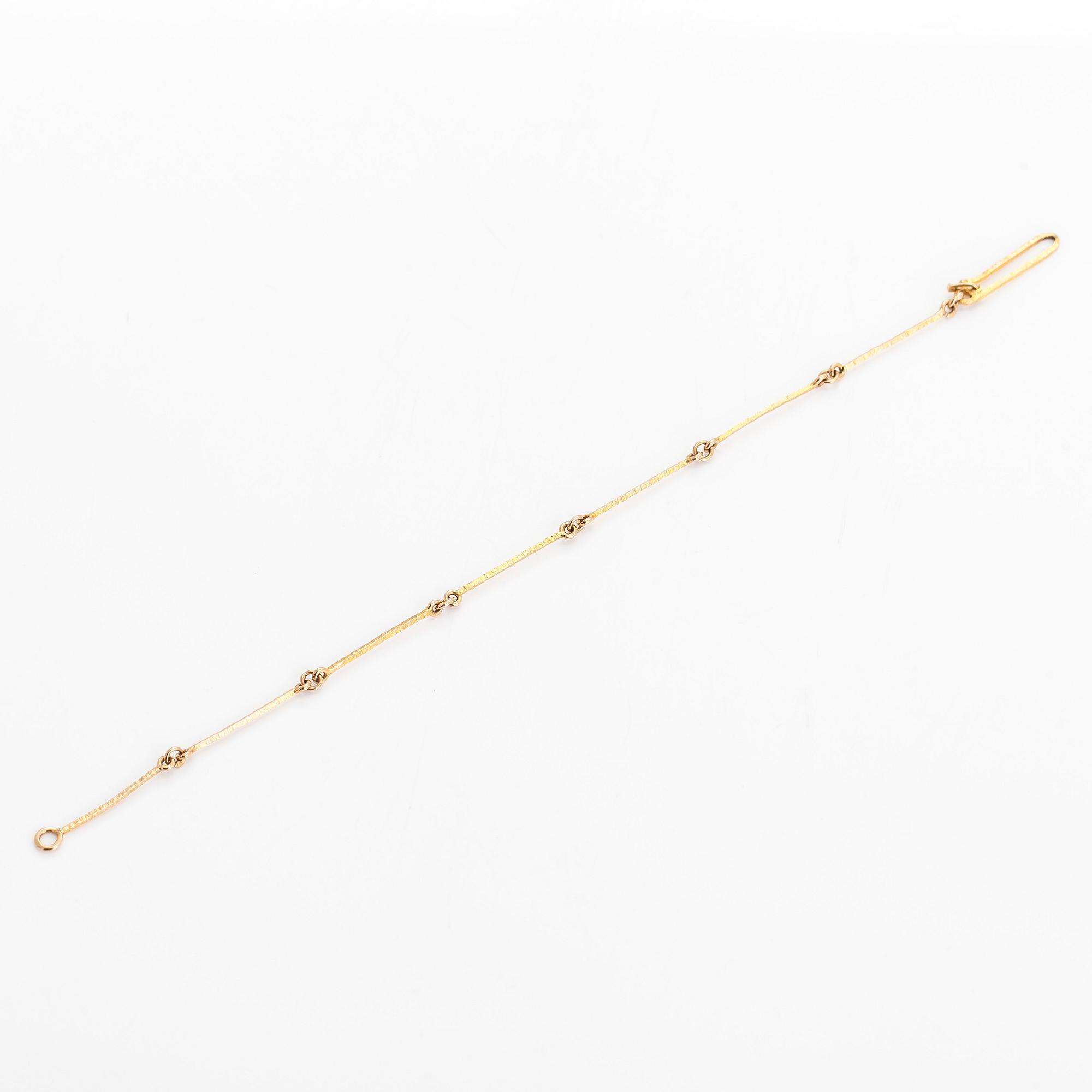 Björn Weckström, rannekoru, 14K kultaa. Lapponia 1971.
