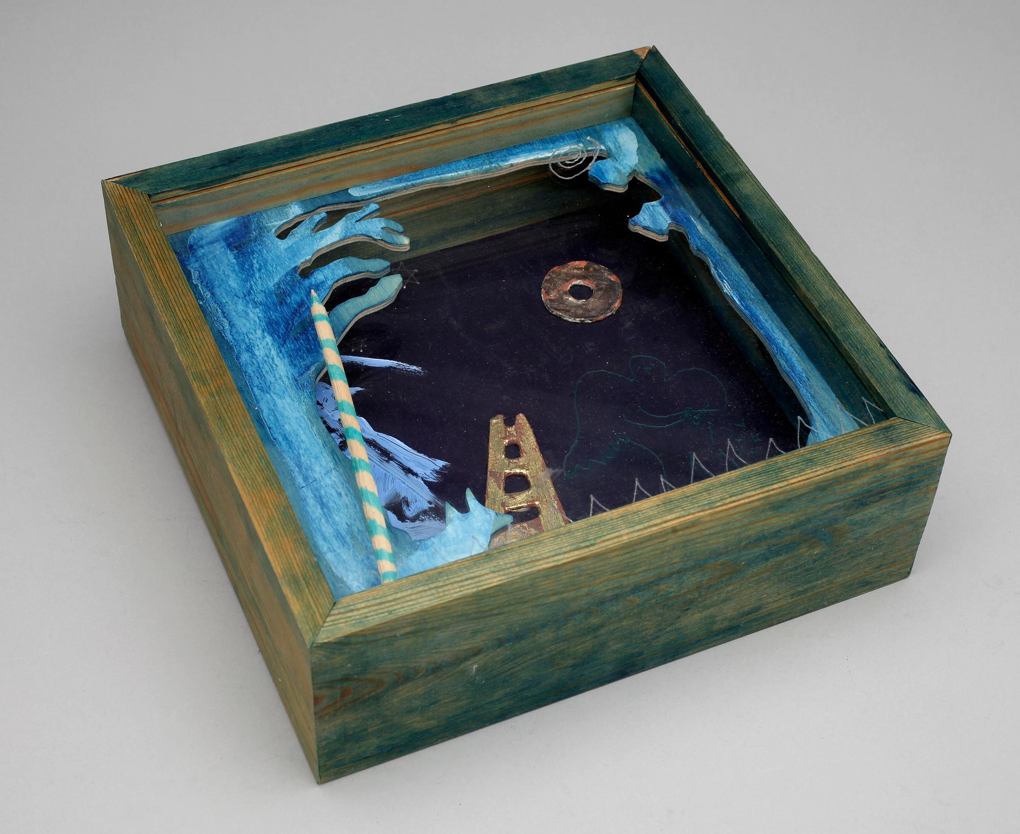 IAN RUSTH, diorama/multipel med bok, sign o numr 45/50.