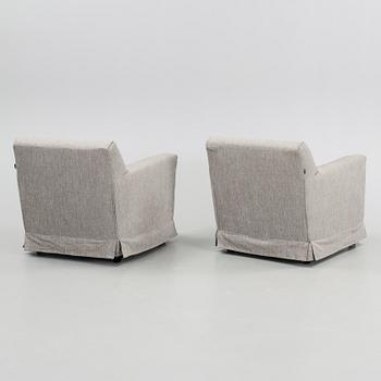 FÅTÖLJER, ett par, samt FOTPALL, Moroso, 2000-tal.
