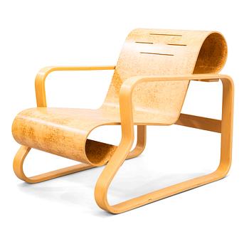 ALVAR AALTO, nojatuoli, "Paimio nro 91", Artek.