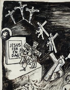 Lars Hillersberg, ink, signed Hillersberg.