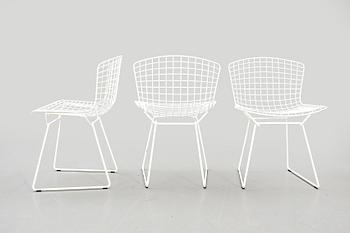 Harry Bertoia, stolar 4 st, "Side chair", Knoll international.