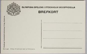 POSTKORT, Olympiska spelen, Stockholm 1912, Granbergs Konstindustri-Aktiebolags Förlag. Ca 54 st.