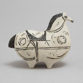 STIG LINDBERG, figurin, stengods, "Springare", Gustavsberg studio.