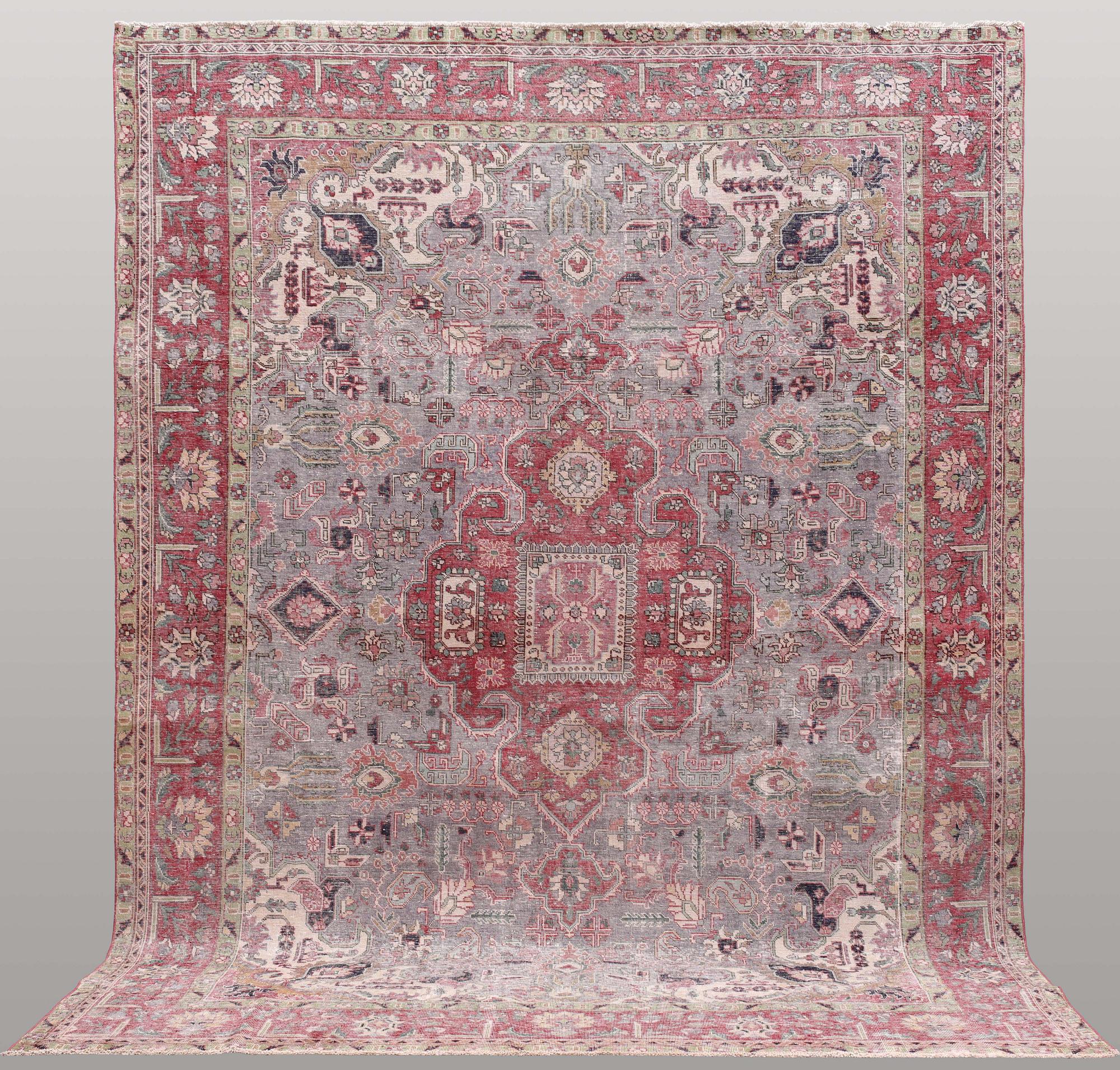 A carpet, oriental, 381 x 288 cm.