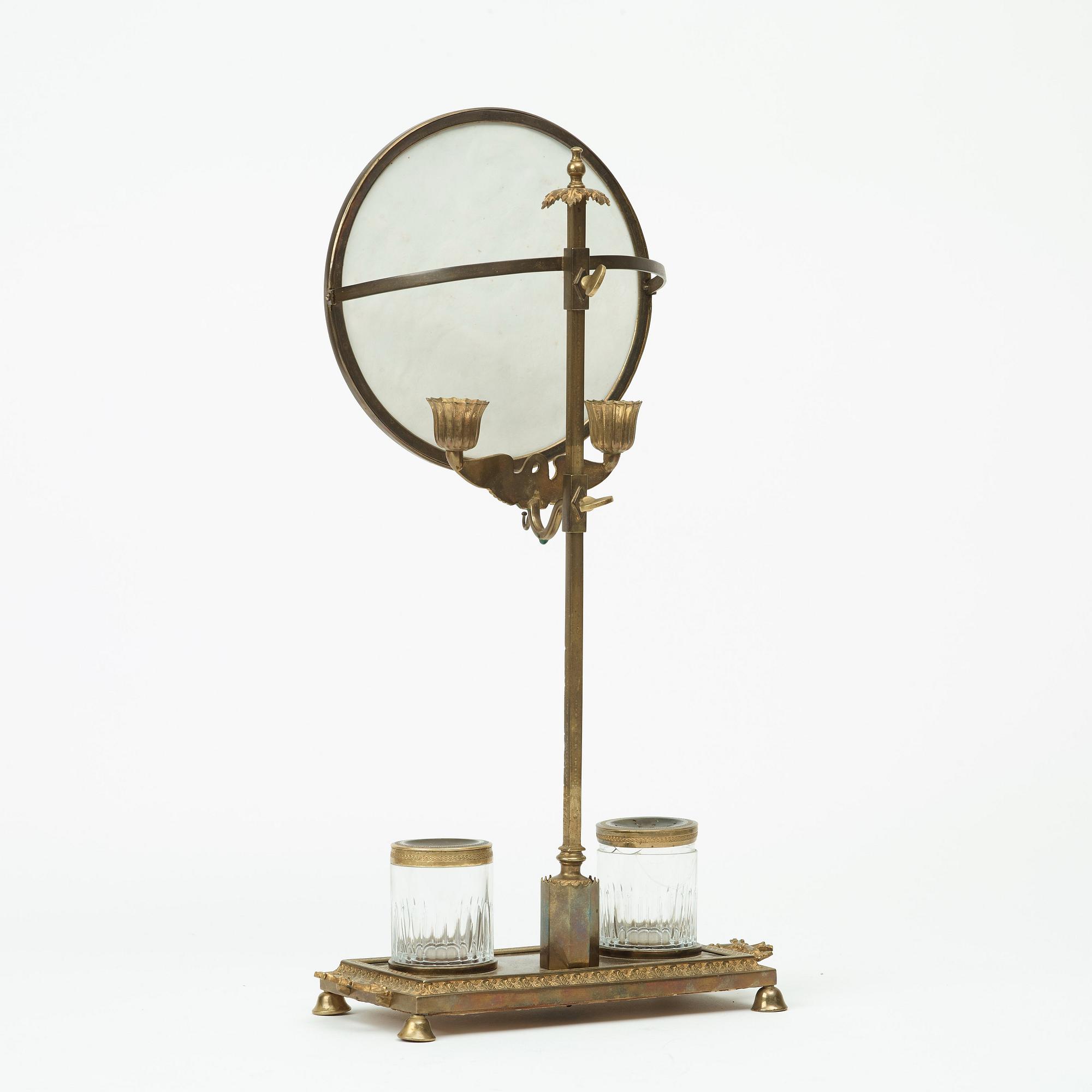 Miracle lamp with writing set, Moscow, Russia, around 1830.