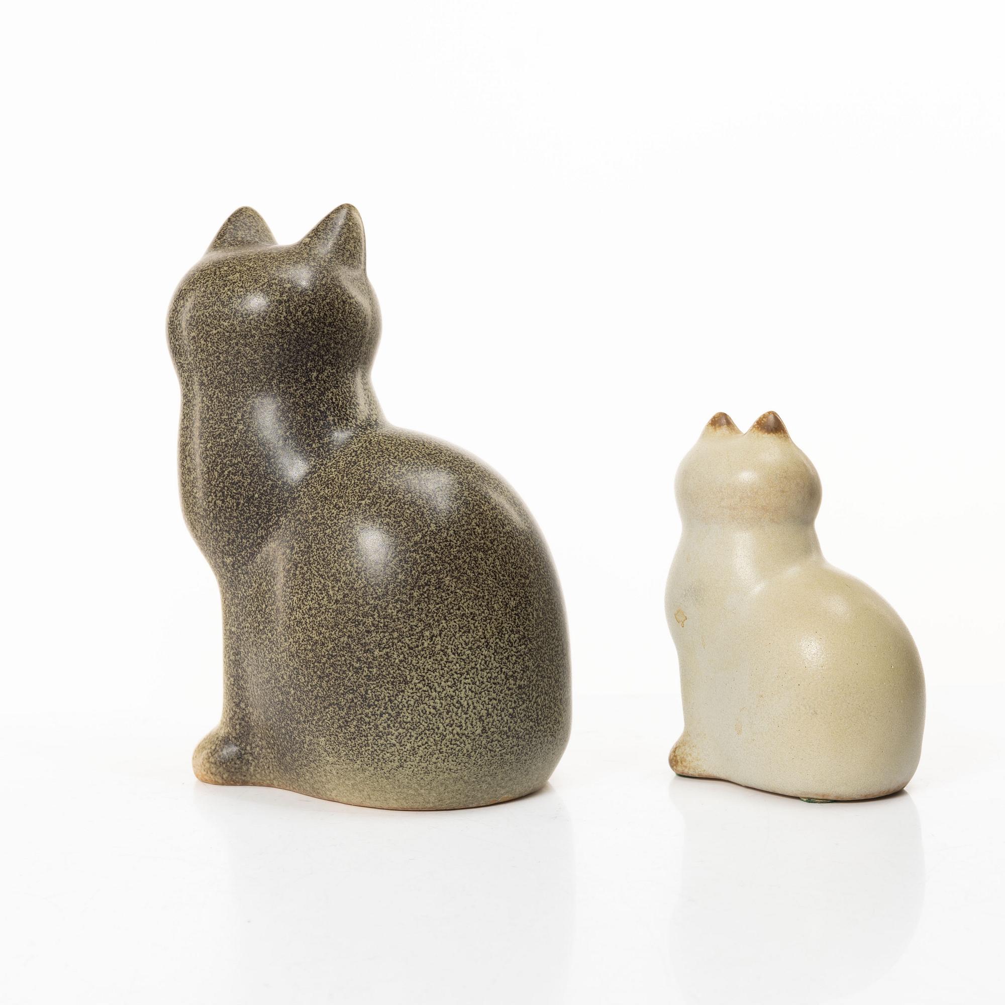 Lisa Larson, six figurines, Gustavsberg.