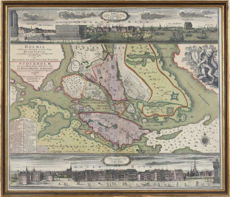 KARTA, "Stockholm", 1800-tal.