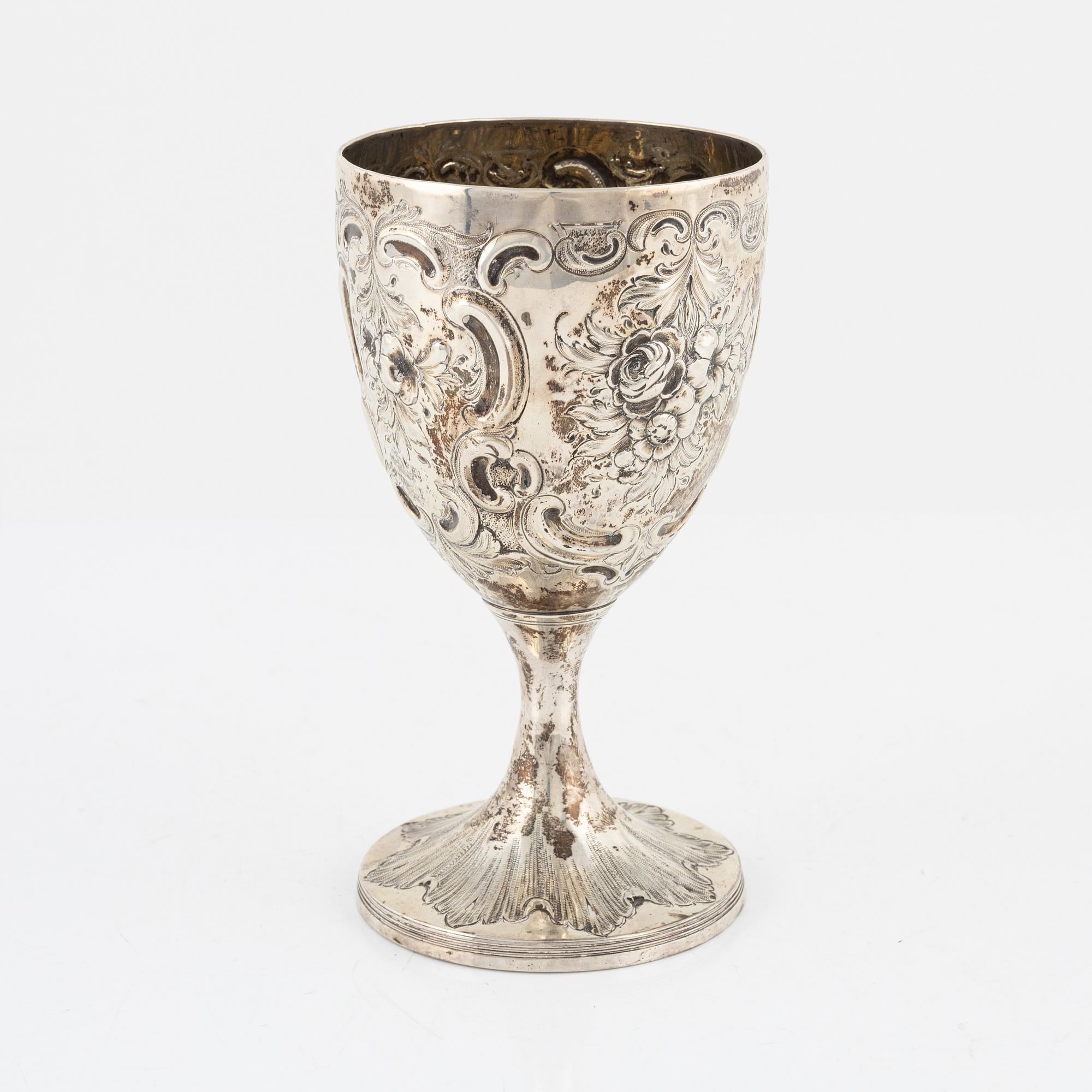 John Robins, bägare, silver, London, 1796.