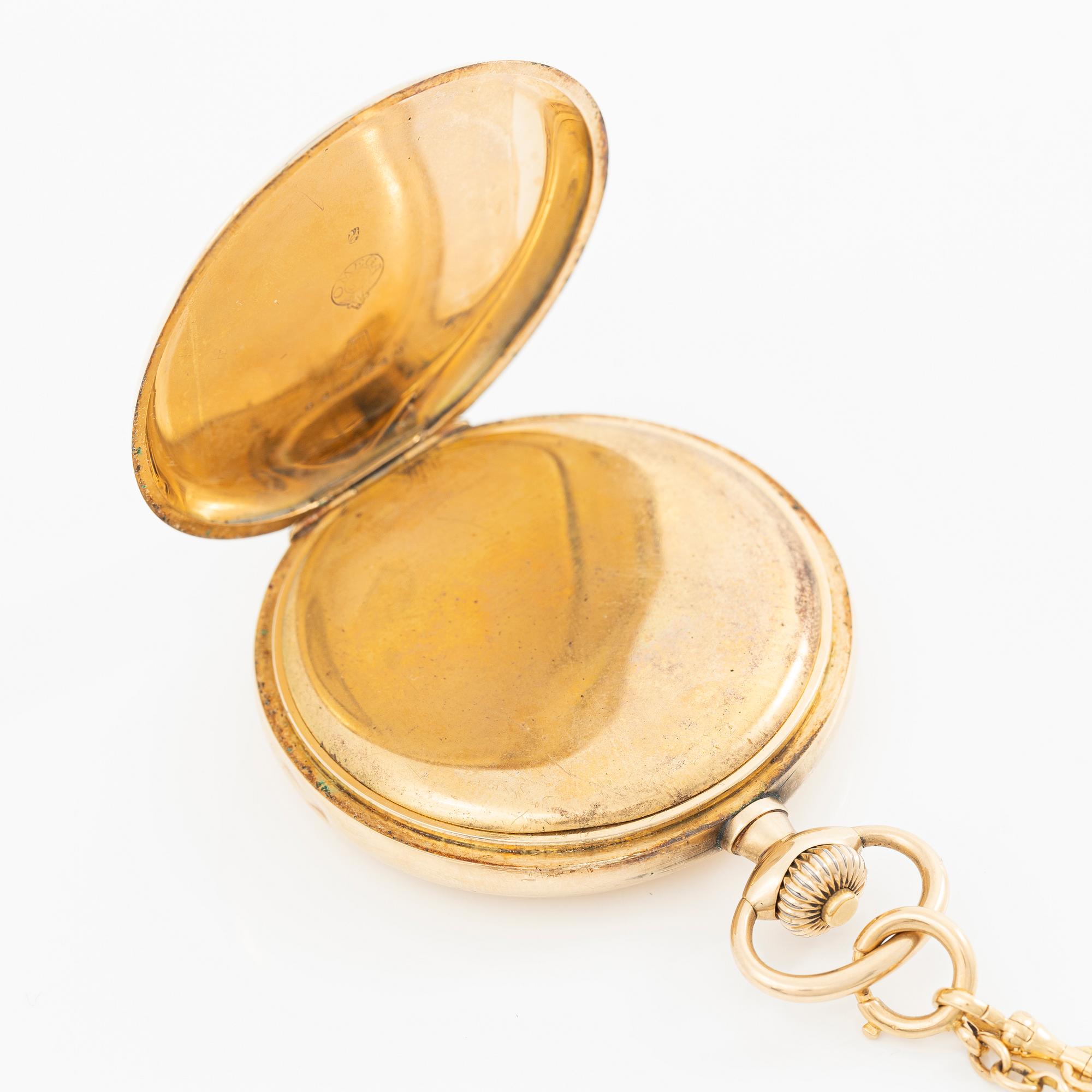 Omega, pocket watch, hunter case, 52 mm.