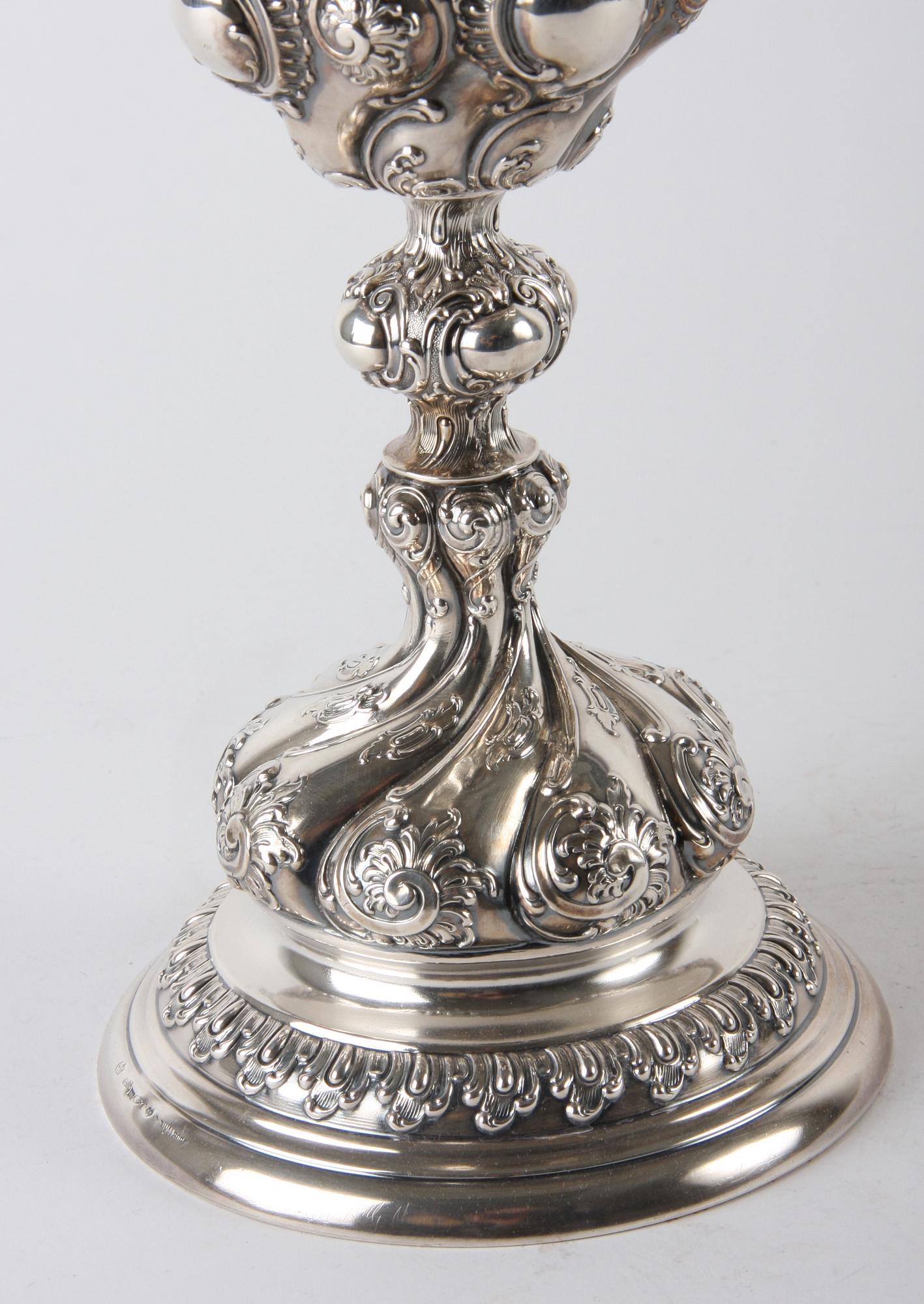 LOCKPOKAL, silver, barockstil, C.G Hallberg import.