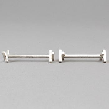 Wiwen Nilsson, smörknivshållare, ett par, Lund 1952 och 1959, sterling.