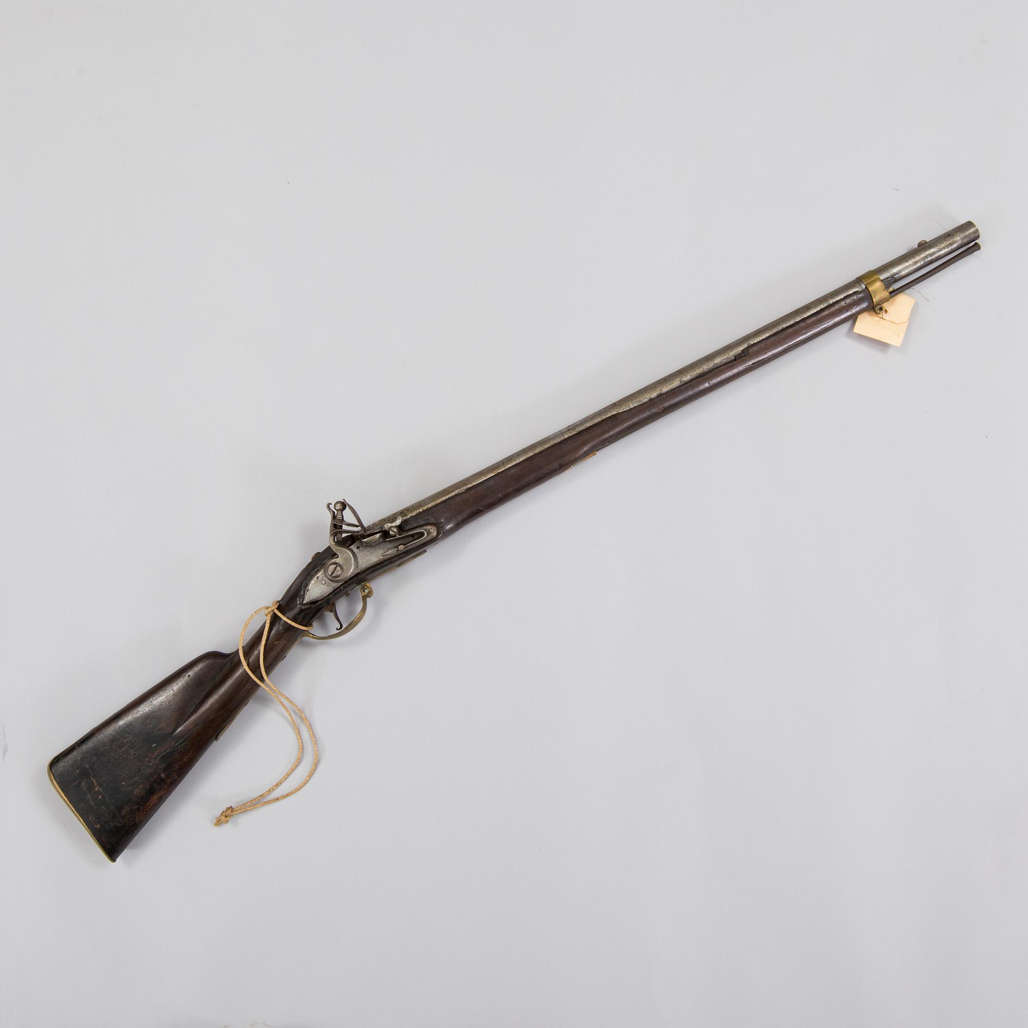 A swedish flintlock rifle, 18/19th century.