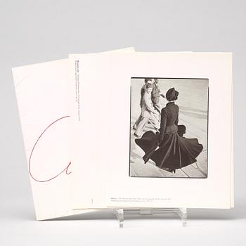 Photo books, 6, books and 9 small folders, Richard Avedon.