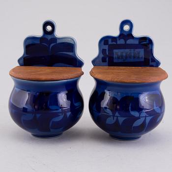 MARIANNE WESTMAN, Set of three stoneware jars by Rörstrand, second half of 20th Century.