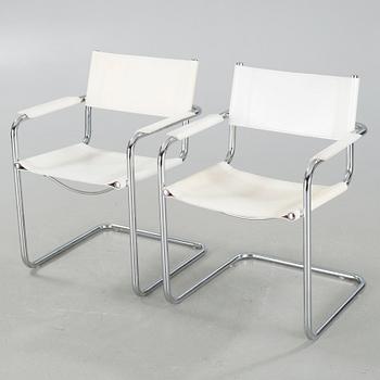 A pair of armchairs, made in the second half of the 20th century.