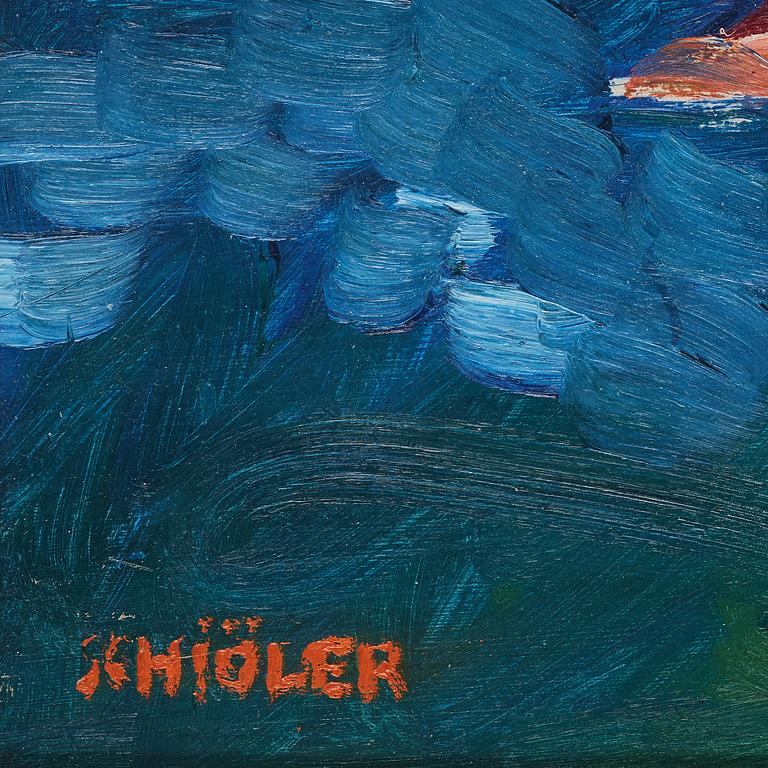 Inge Schiöler, INGE SCHIÖLER, oil on panel, signed Schiöler.