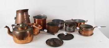 PARTI DIVERSE, koppar, 9 delar.