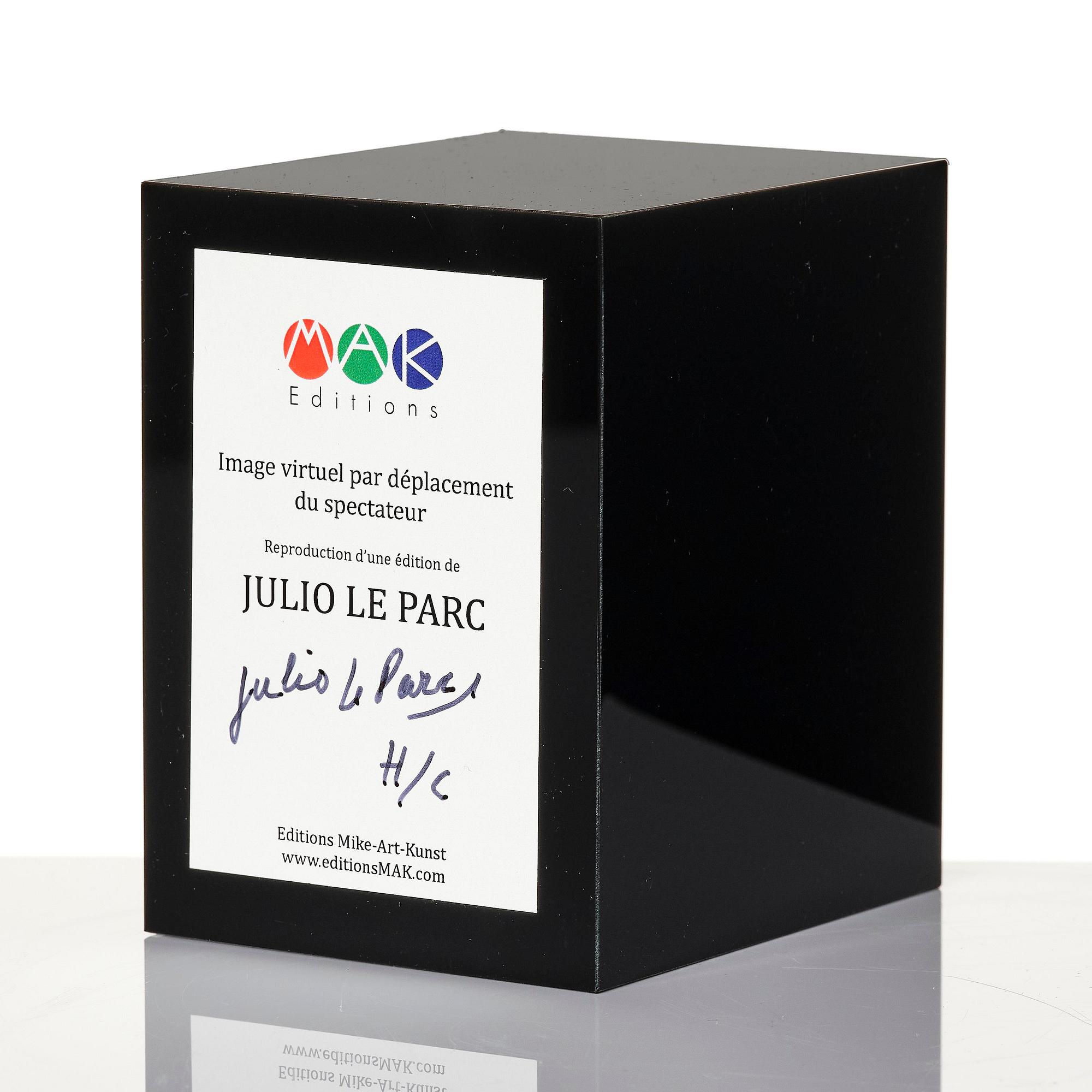 Julio Le Parc, "Image virtuel par déplacement du spectateur".