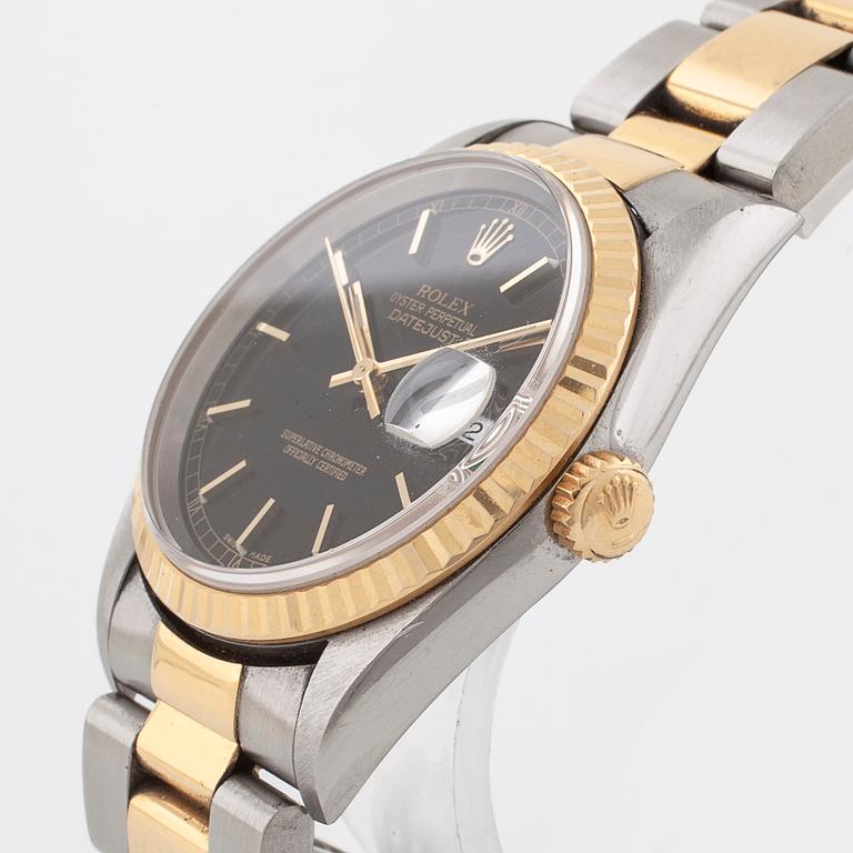 ROLEX, Oyster Perpetual Datejust, wristwatch, 36 mm.