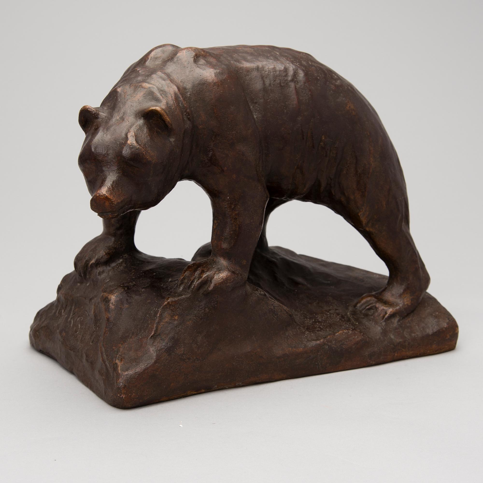 bronze, signed and numbered 16/30, later cast by Wikström museum at Visavuori.