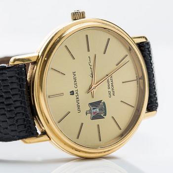 UNIVERSAL, Geneve, Gilt Shadow, wristwatch, 33,5 mm, - Bukowskis