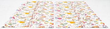 Josef Frank, a pair of 'Vegetable tree' curtains, Firma Svenskt Tenn, Sweden.