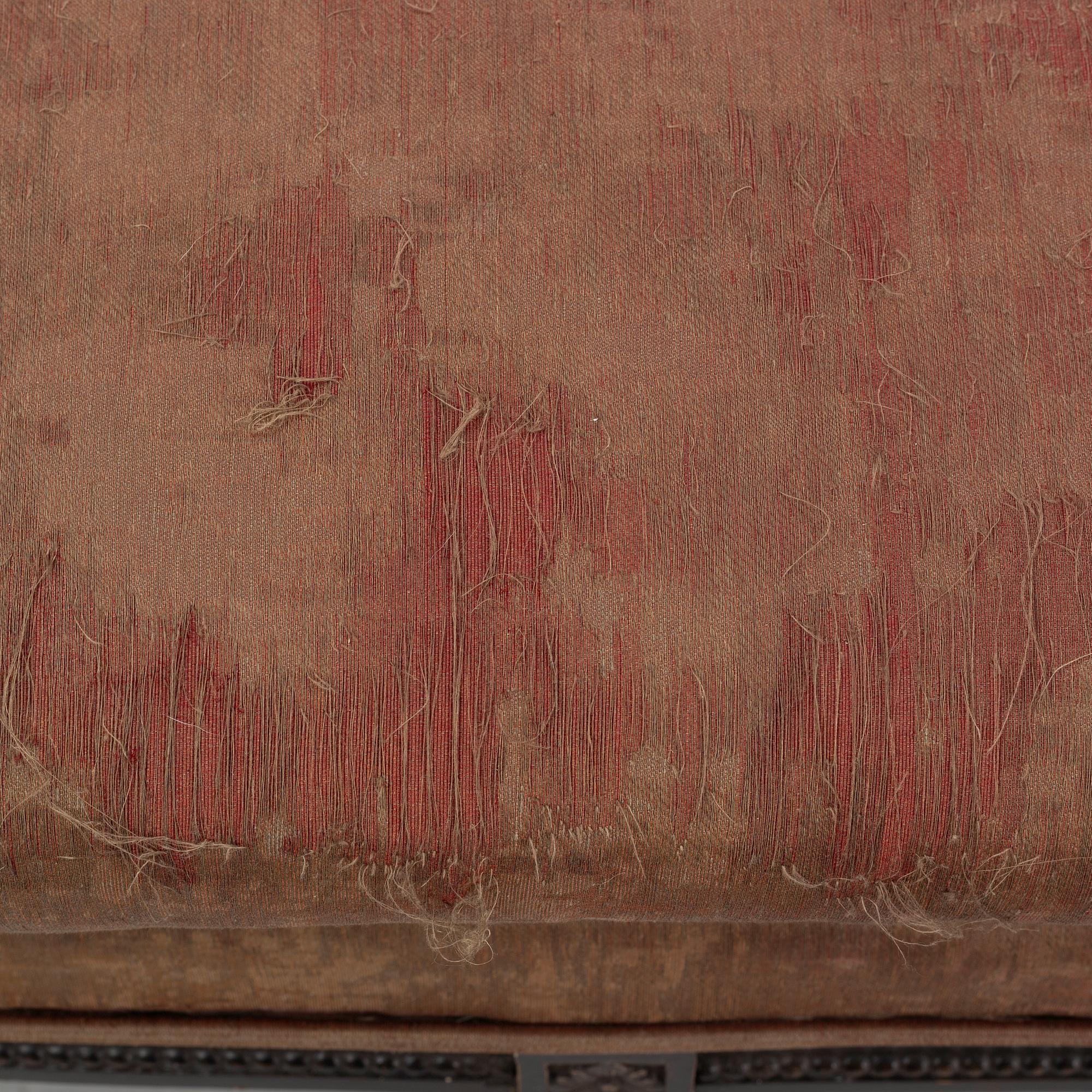 Bankettsoffa, gustaviansk stil, omkring 1900.