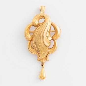 Pendant/brooch, 18K gold, Gothenburg 1953.