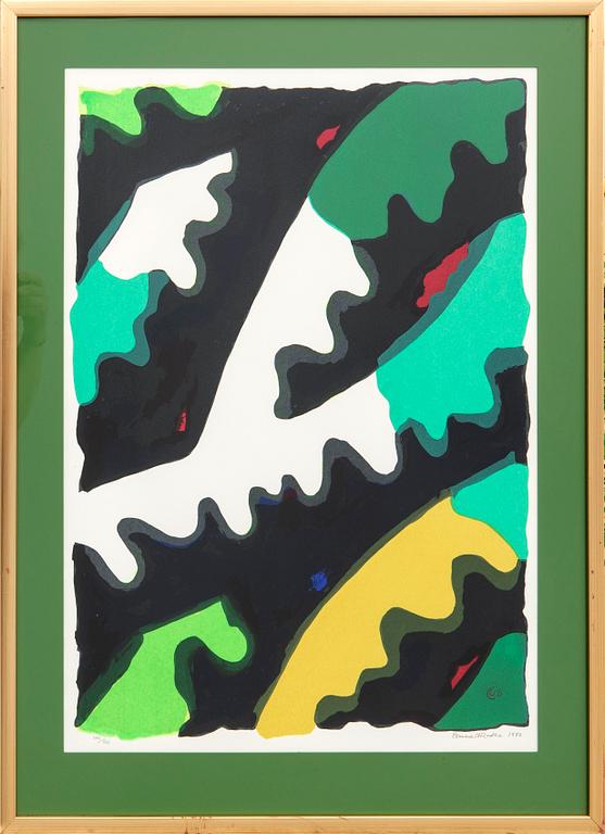 Lennart Rodhe, litografi signerad daterad och numrerad 1977 104/150.