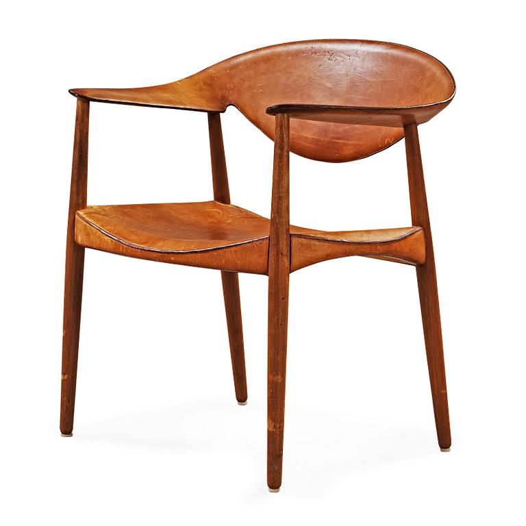 An Aksel Bender Madsen & Ejner Larsen 'Metropolitan Chair' by Willy Beck, Denmark 1950-60's.