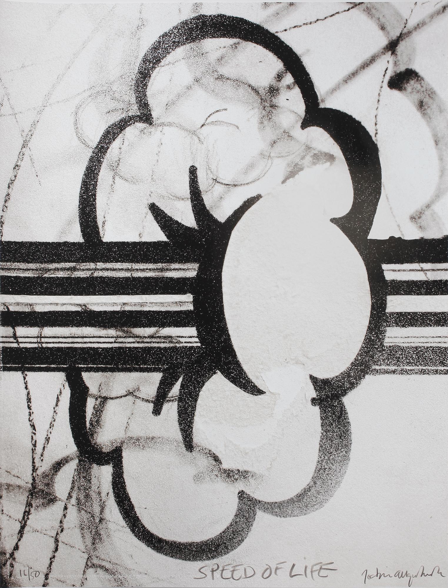 JOAKIM ALLGULANDER, serigrafi, "Speed of life" signerad och numrerad 16/50.