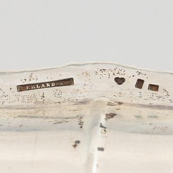 Dish, silver, B Erlandsson, Kristianstad, 1909.