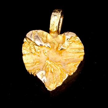 HÄNGSMYCKE, guld 14K, "Hjärtat", Björn Weckström Lapponia, 1973. Vikt 1,4 g.