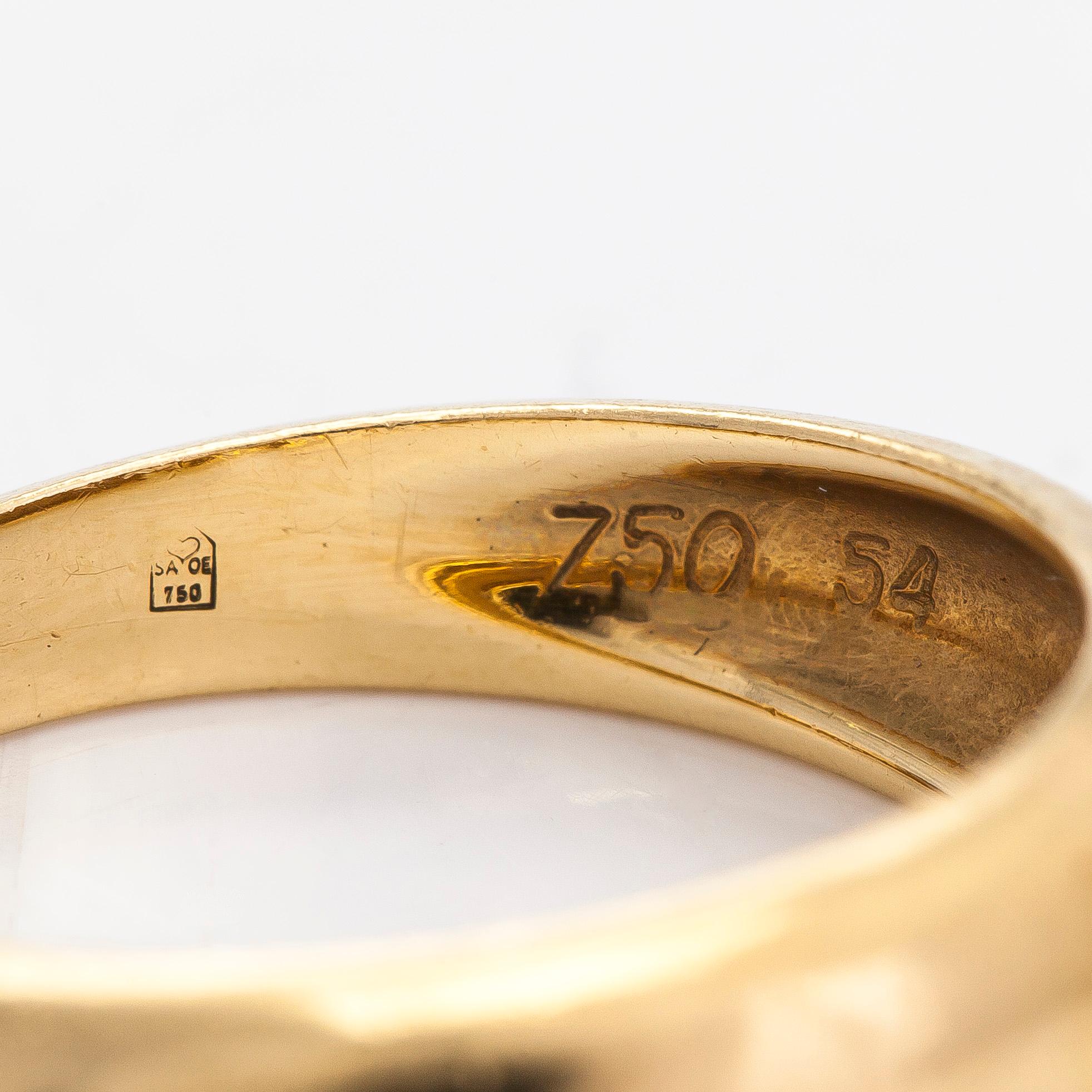 Cartier, ring, 18K gold with a brilliant-cut diamond approx. 0.07 ct.