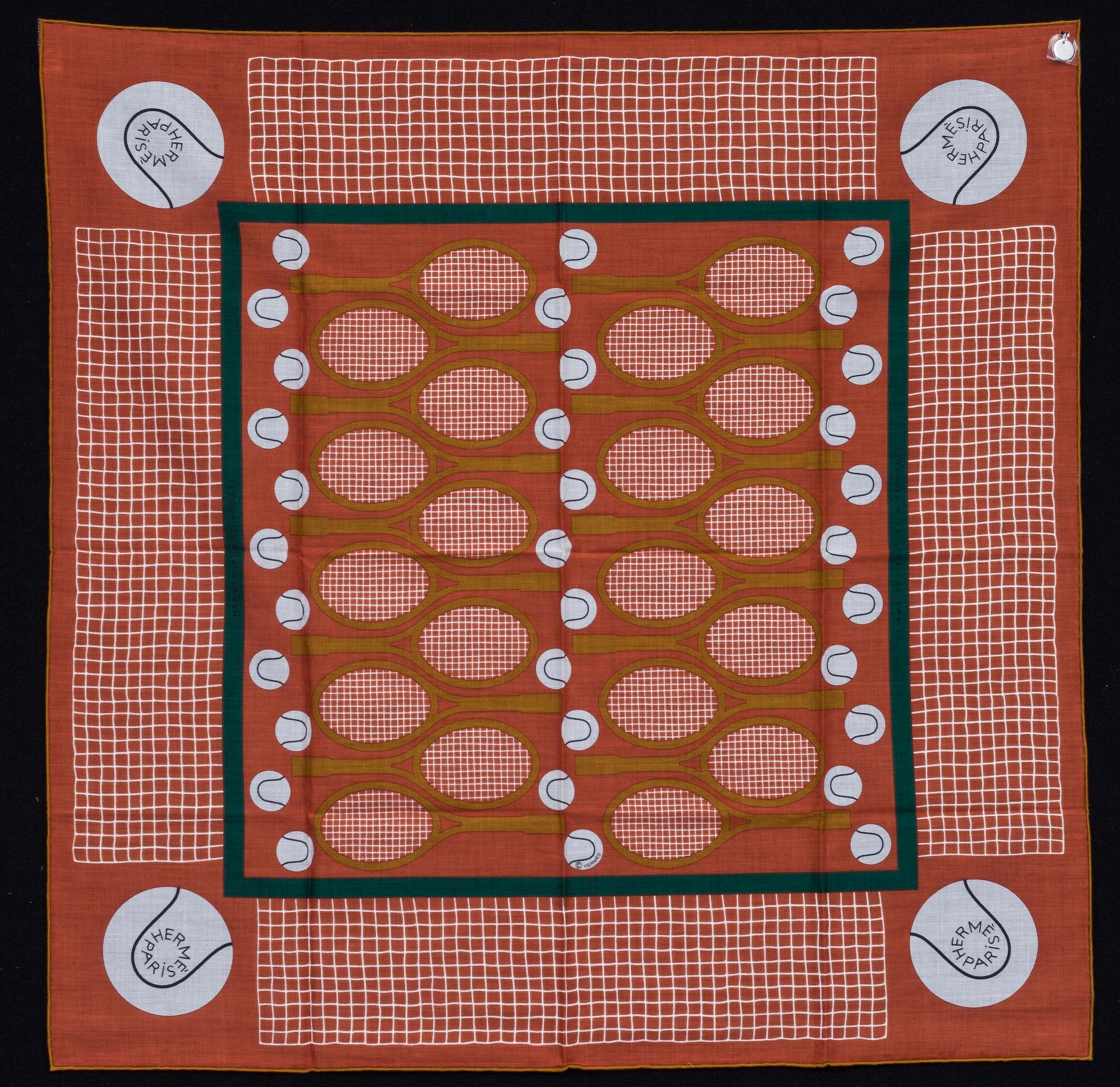 SCARF, "Carre Foulard", Hermès, specialutgåva för Lacoste.