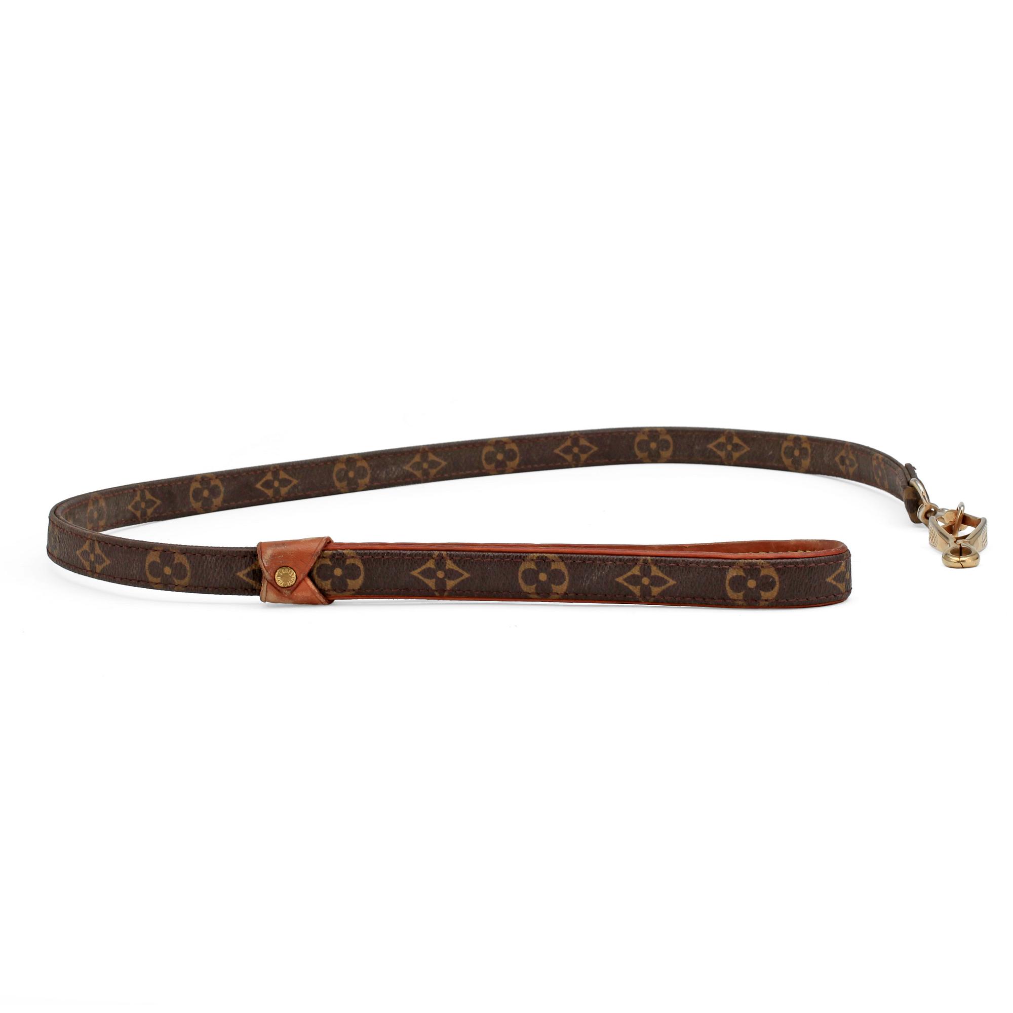 LOUIS VUITTON, a Monogram canvas dog leash.