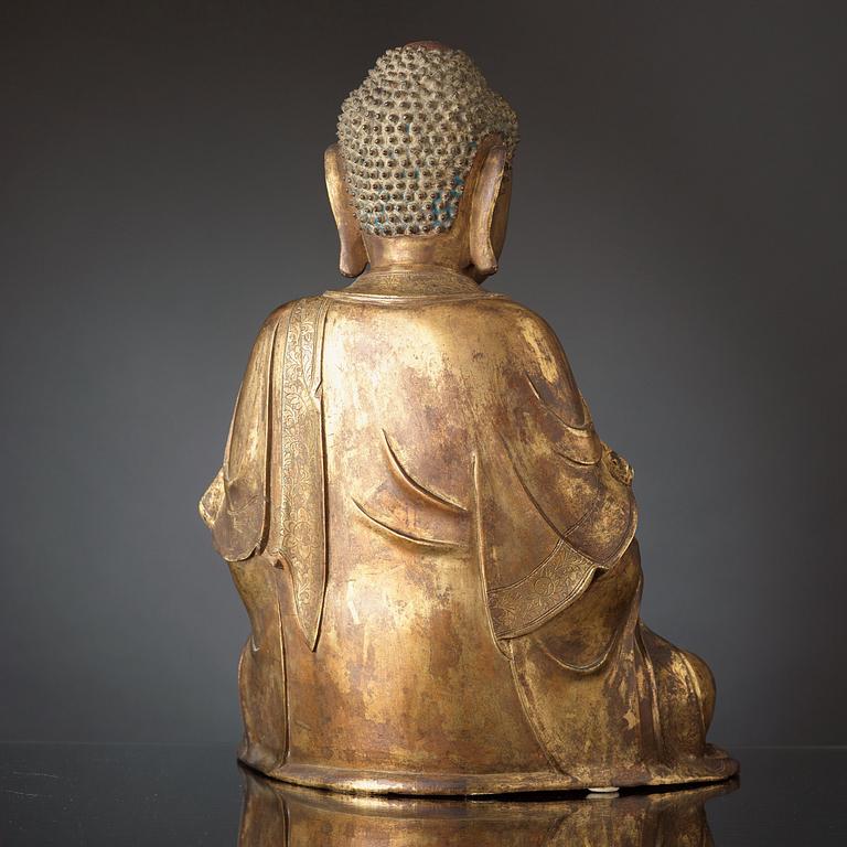 BUDDHA, brons. Mingdynastin (1368-1644).