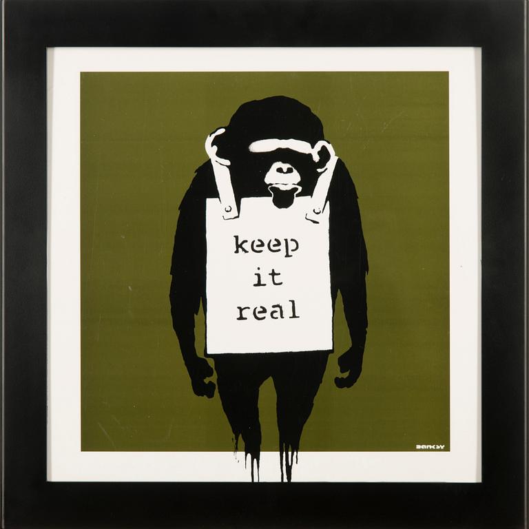 BANKSY, 12" EP with cover, DJDM (Danger Mouse), Laugh now / Keep it real, released 2008. Limited edition 0338/1000.