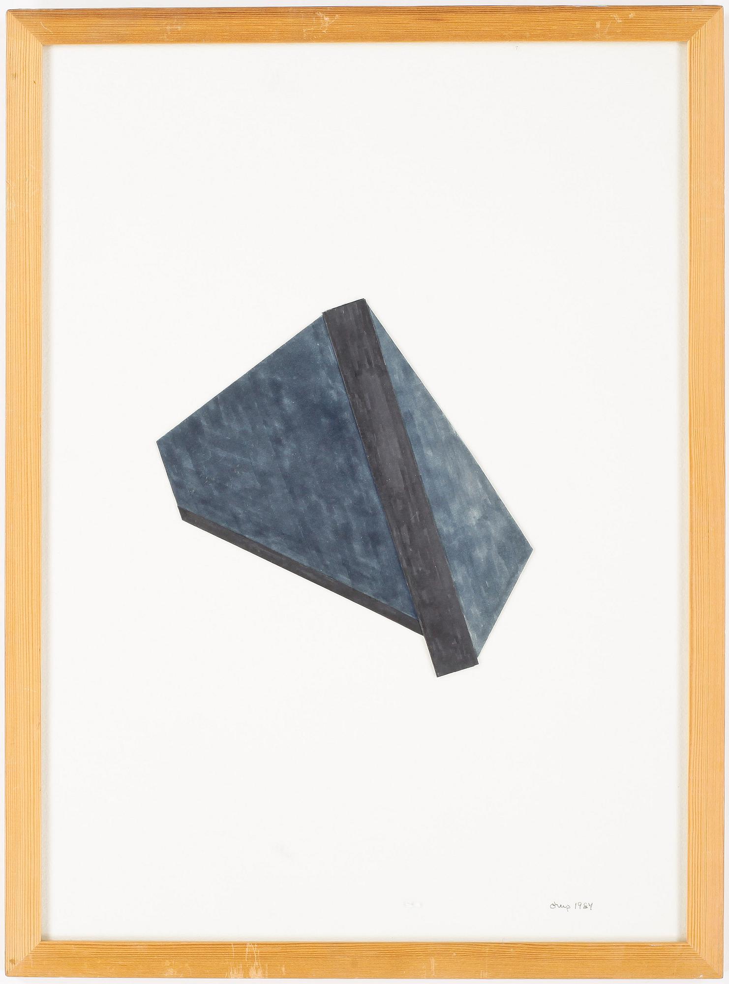 BENGT ORUP, 3 st, collage, signerad, varav en daterad 1984.