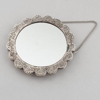 Spegel, silver, 1900-tal.