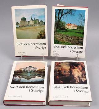 BOK, 16 vol, "Svenska Slott och Herresäten", Allhems förlag, Malmö.