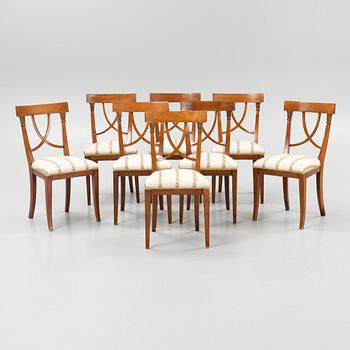 A set of eight French Directoire chairs, circa 1800.
