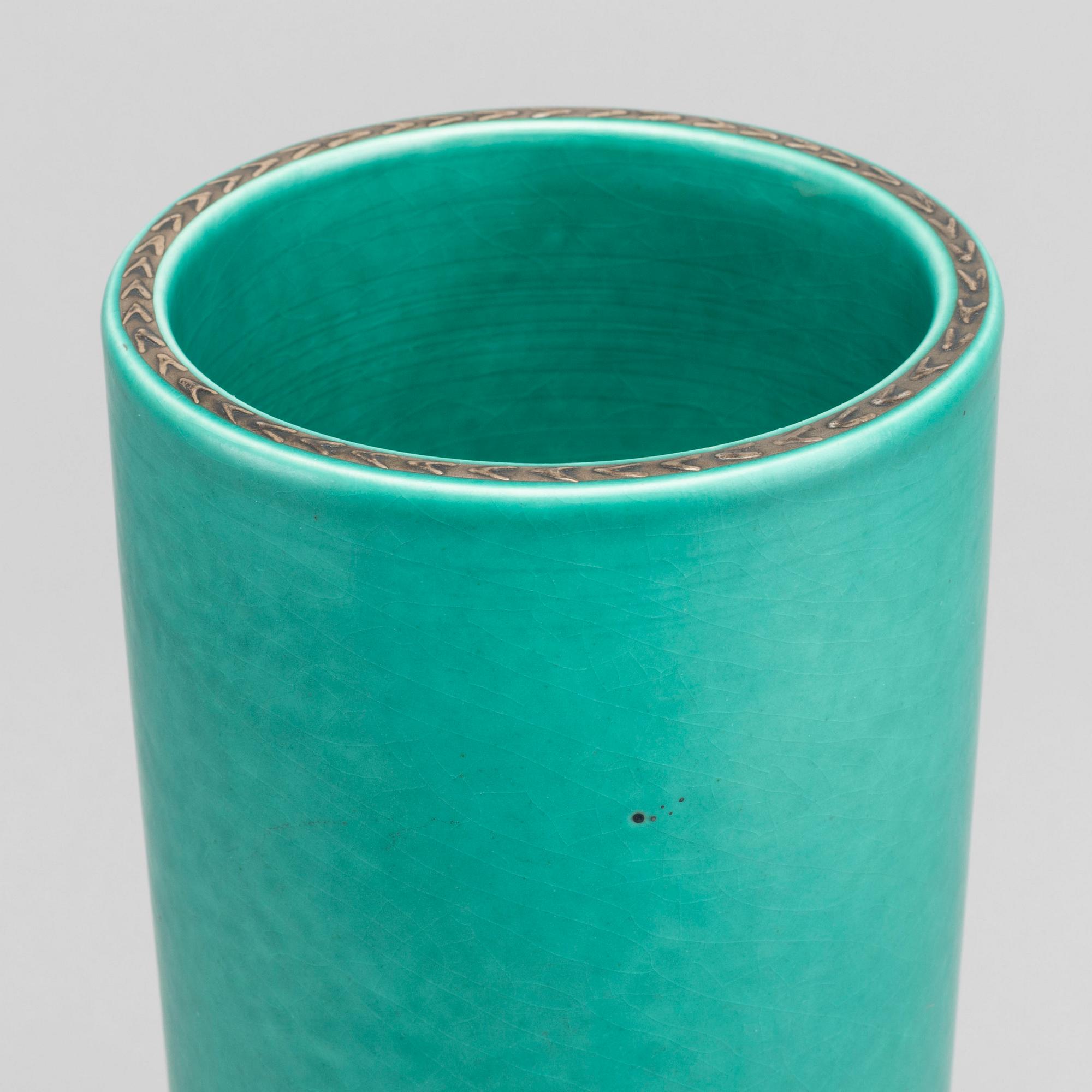 WILHELM KÅGE, vas "Argenta" Gustavsberg, stengods.