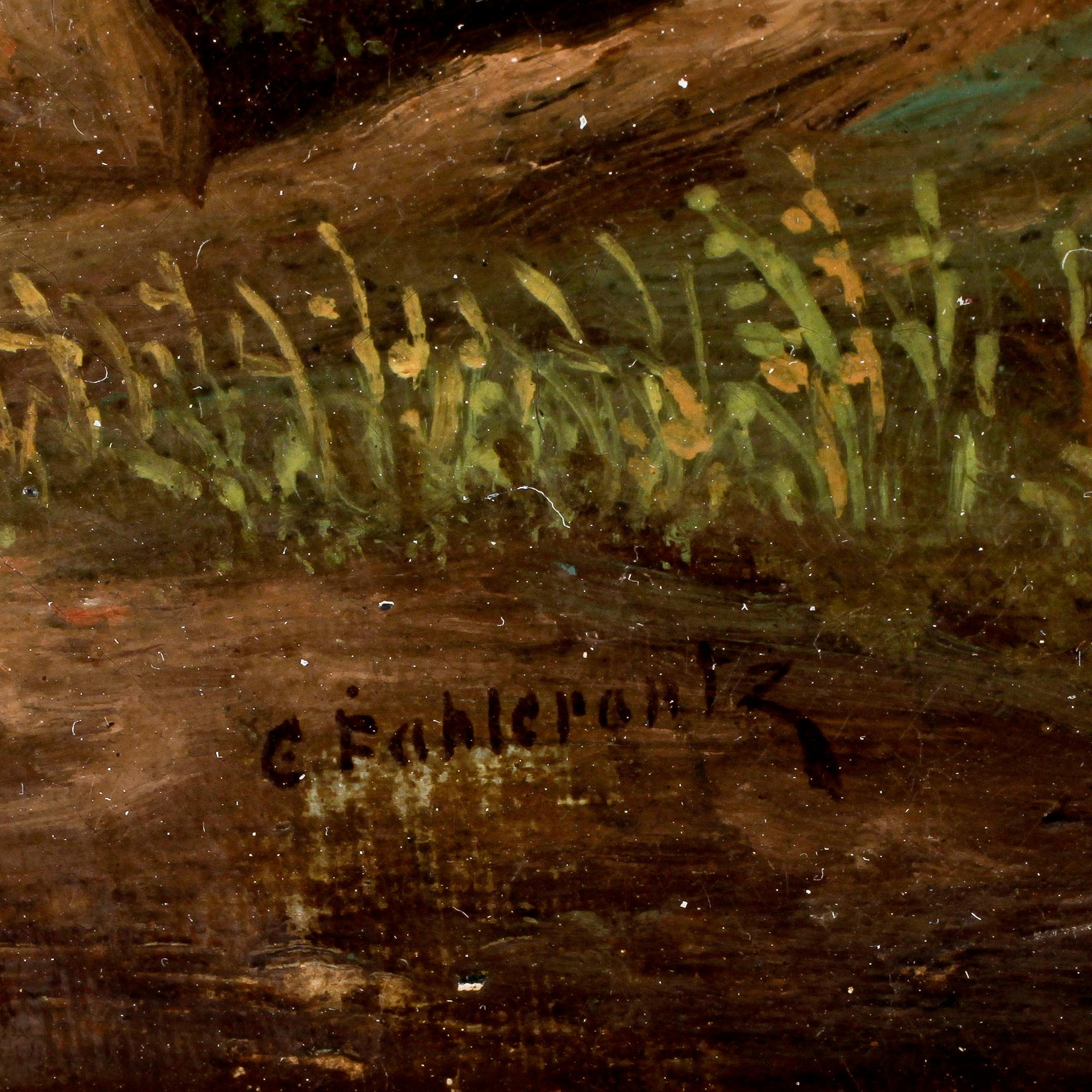 CARL JOHAN FAHLCRANTZ, olja på duk, signerad.