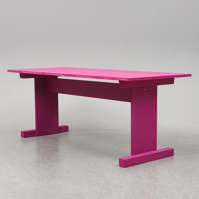 FREDRIK PAULSEN, a table executed for the Design bar "Fredriks Fun Fair" at the Stockholm Furniture and Light Fair, 2020.