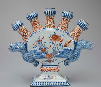 FINGERVAS, fajans, Delft, Holland, 1800-tal.