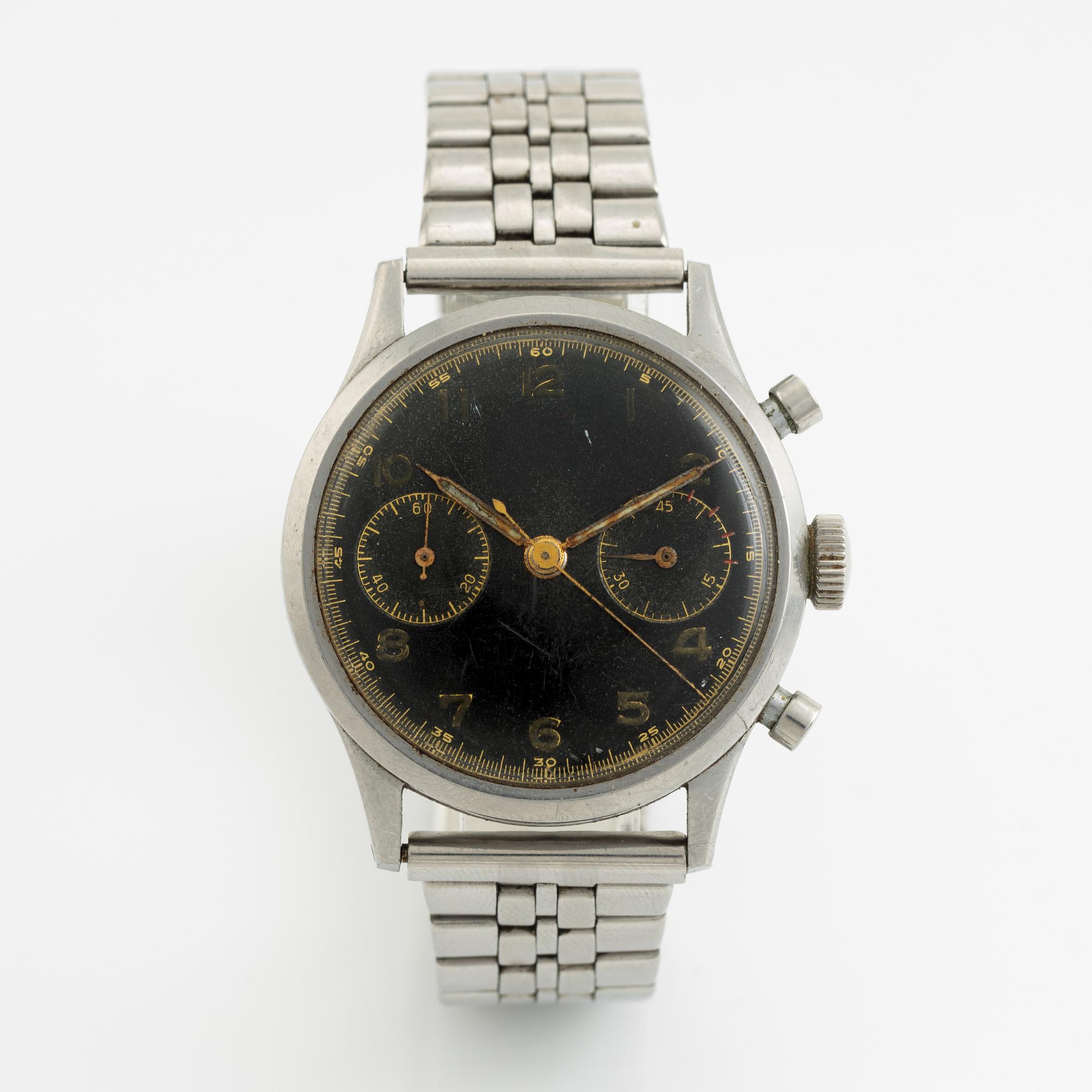 Angelus, "Hermetique", kronograf, armbandsur, 37 mm.