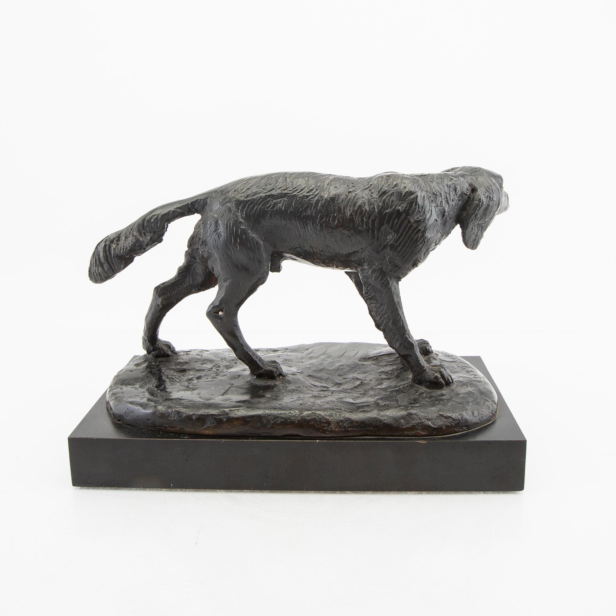Okänd konstnär 1900-tal ,  skulptur metall bär signering.